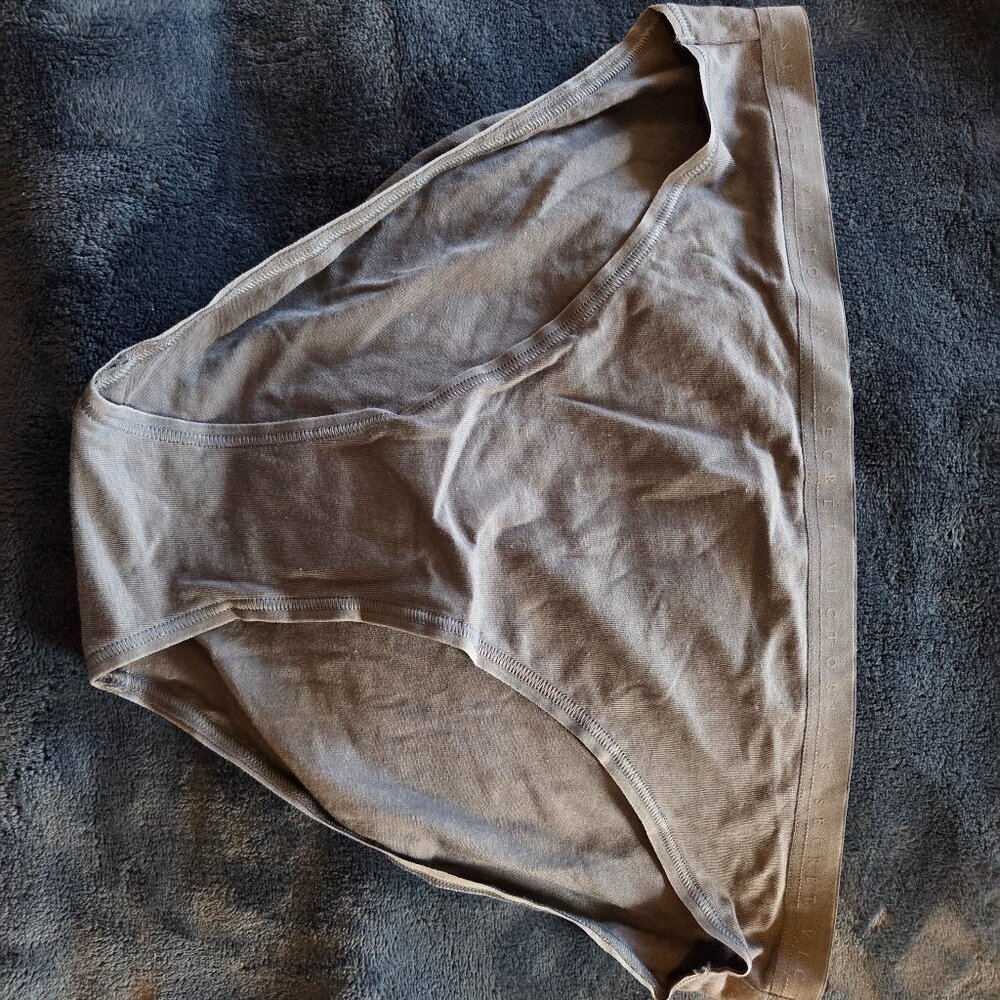 Victoria's Secret Gray/Charcoal Cotton Bikini Panties